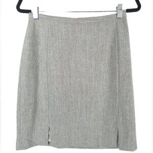 CAROLL PARIS Made in FRANCE 🇫🇷 LINEN Blend‎ Slits Skirt ST. BJ232121 Size 40